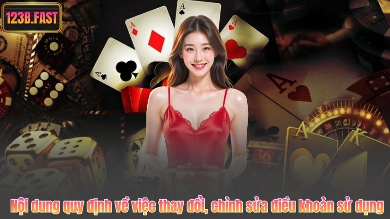 Nội dung quy định về việc thay đổi, chỉnh sửa điều khoản sử dụng